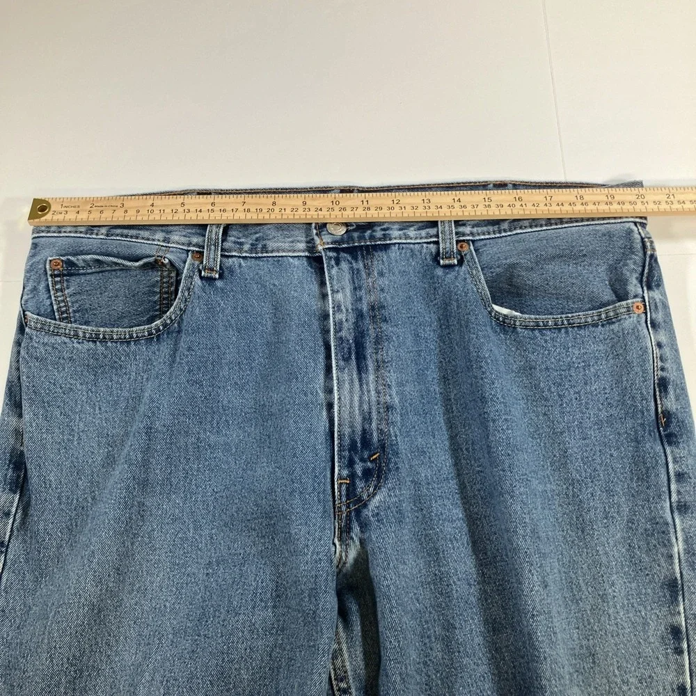 Levi's 550 Relaxed‎ Fit Jeans Mens 40x30 Medium Wash Tapered Blue Denim Pants